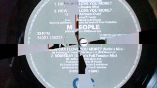 M-People - How Can I Love You More &#39;&#39;Sasha&#39;s Master mix&#39;&#39;