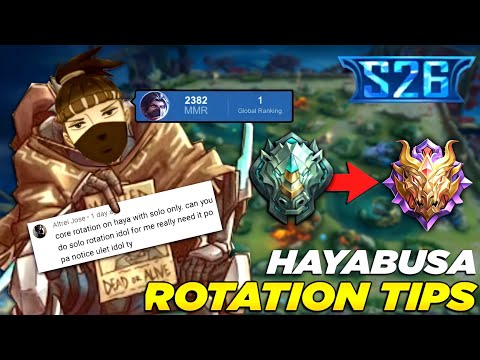 NEW SEASON S6 TOP 1 GLOBAL HAYABUSA SOLO RANK ROTATION (NO EDIT) |MLBB