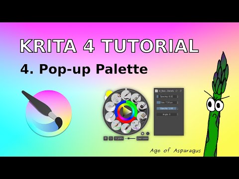 Krita 4 Tutorial #4 Pop-up Palette