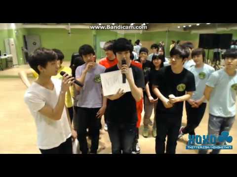 130420 SEVENTEEN Mingyu introduce himself (Jisoo's translater)