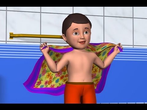3D Animation After A Bath Nursery rhymes  for childrens  with lyrics