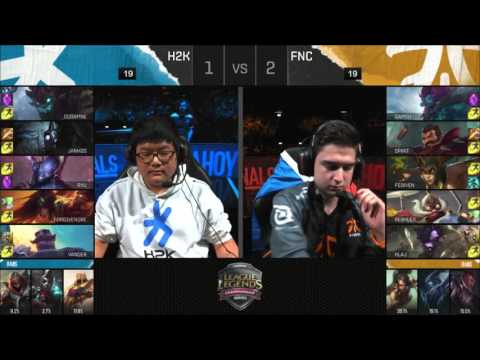 H2K  vs FNC Game 4 3rd Place Match EU LCS Spring 2016| H2K vs Fnatic G4 Third Place Match PLAYOFFS