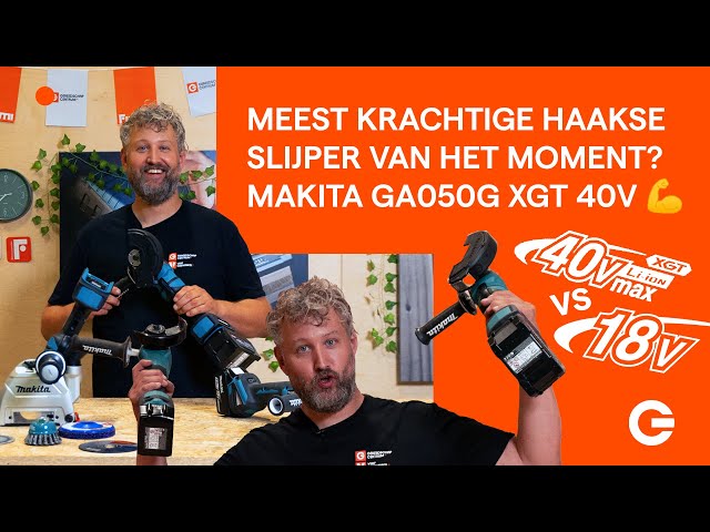 Makita GA050GT101 Haakse Slijper Set in Mbox - 36V Accu 125mm Veiligheidsschakelaar-image
