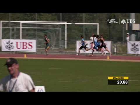 SM U20 / U23 Nottwil 2021 - 400m U23 Männer Finale