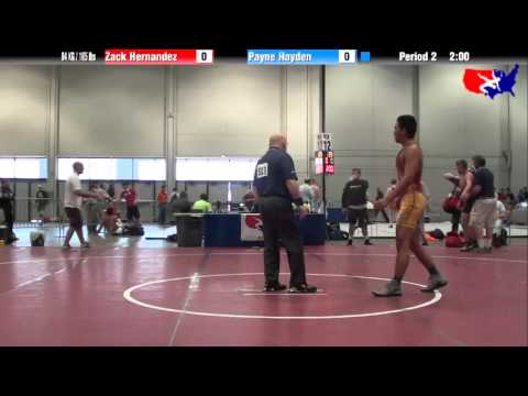 Zack Hernandez vs. Payne Hayden at 2013 Junior Nationals - FILA - FS