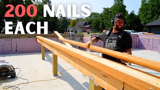 Building Girders & Insulating the Foundation // Ep. 4 Timber Frame House