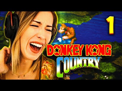 My FIRST Ever Donkey Kong Playthrough: Donkey Kong Country - Part 1 Full Playthrough
