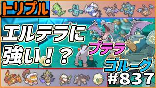 エルテラに強い！？連勝中のプテラゴルーグだ！！！【トリプルバトル　#837】