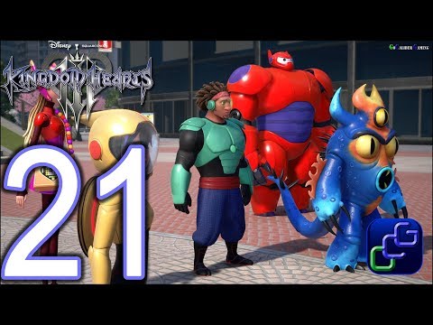 KINGDOM HEARTS 3 PS4 Walkthrough Proud Mode - Part 21 - San Fransokyo: The City