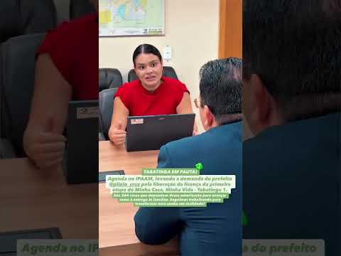 Fui ao Ipaam buscar avanços para a entrega de 264 casas em Tabatinga 🏠