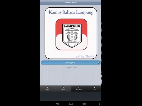 Kamus Bahasa Lampung Video