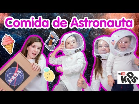 Probando COMIDA de 👽ASTRONAUTA + Curiosidades del Espacio // Familukis
