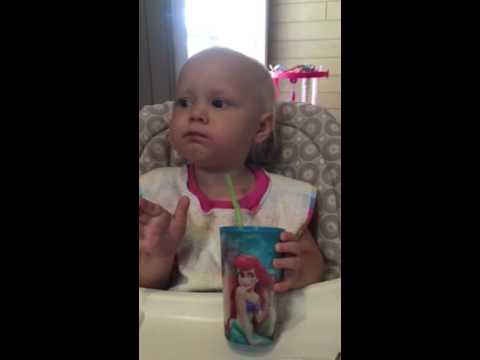 Carleigh LOVES chocolate milk!