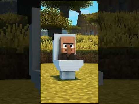 EPIC HERO saves Skibidi toilet from Minecraft villager attack! #viral