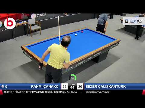 RAHMİ ÇANAKCI & SEZER ÇALIŞKANTÜRK Bilardo Maçı - 2023 1.ETAP ÖN ELEME-3.TUR