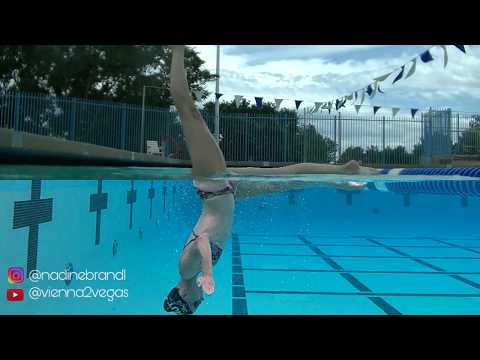 Above and Underwater View of Artistic Swimming Video