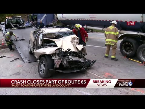 Crash closes Route 66 in Salem Township
