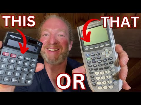 Amazon Basics LCD Calculator versus TI-84 Plus Silver Edition Calculator