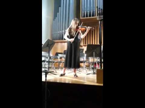 Clarissa Bevilacqua perform Federico Fiora's violino