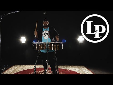 Latin Percussion LP LP257-BZ 14“ and 15” Tito Puente Timbales - Bronze, LP257-BZ image 2