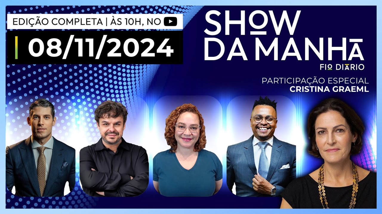 SHOW DA MANHÃ - MARCO ANTÔNIO COSTA,ADRILLES,PAULA MARISA,RAFAEL SATIÊ E CRISTINA GRAEML - 08/11/24
