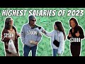 Highest Salaries We Interviewed In 2023 | Salary Transparent Street Compilation
