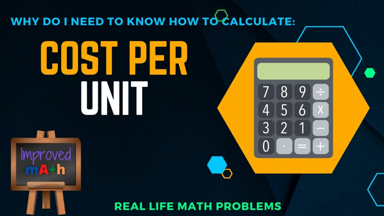 Calculating The Cost Per Unit