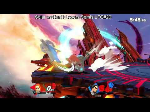 LFG 20 Losers Semis - Solar (Kazuya, ZSS) Vs CanD (Mii Gunner) Bristol Smash Ultimate Weekly - SSBU