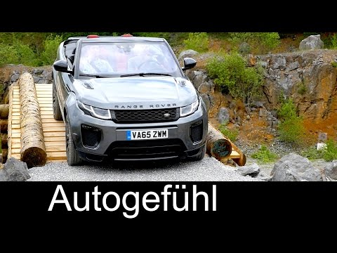 Offroad driving Range Rover Evoque Convertible new neu SUV Cabriolet