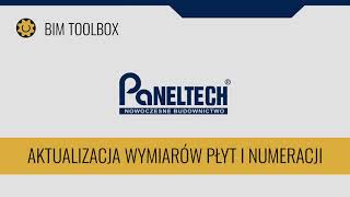 BIM TOOLBOX PANELTECH - Aktualizacja wymiarów płyt i numeracji (9/12)