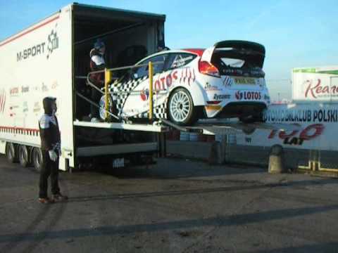 53 RAJD BARBÓRKA 2015 BEMOWO KAJETANOWICZ BARAN FORD FIESTA R5 ROZŁADUNEK