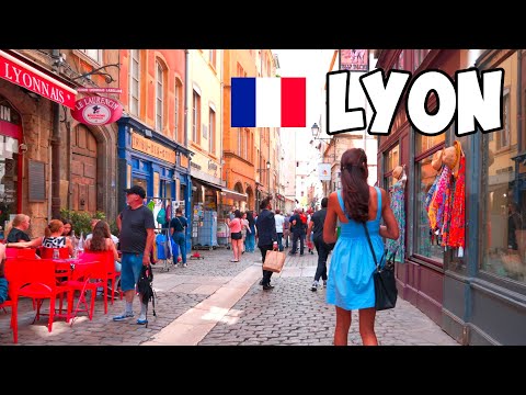 🇫🇷 Lyon France 4k City Walking Tour