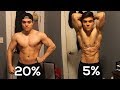 20% to 5% BODYFAT NATURAL TRANSFORMATION - 19 YEARS OLD