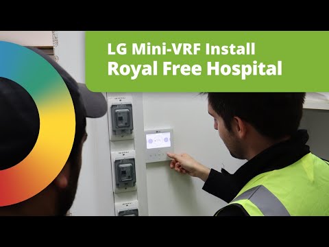 Mini-VRF Heat Recovery Installation Using LG Multi V S | Royal Free Hospital