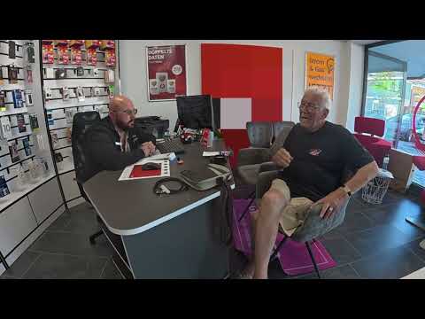 Dad as a cell phone salesman