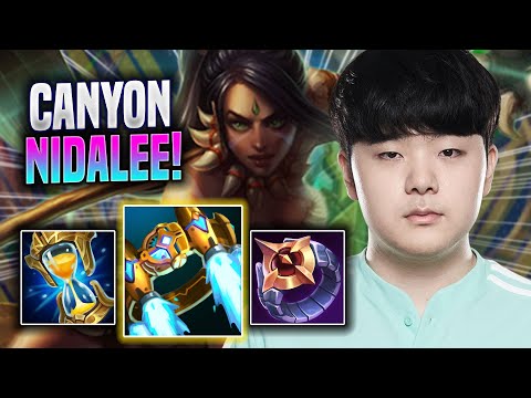 CANYON CRAZY GAME WITH NIDALEE! - DK Canyon Plays Nidalee JUNGLE vs Elise! | Season 2022
