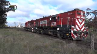 preview picture of video 'Locomotoras de FEPSA entrando a Darregueira'