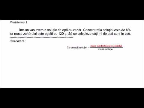 Clasa a VI-a - Rapoarte şi proporţii - Concentratia unei solutii - TEORIE + pb 1