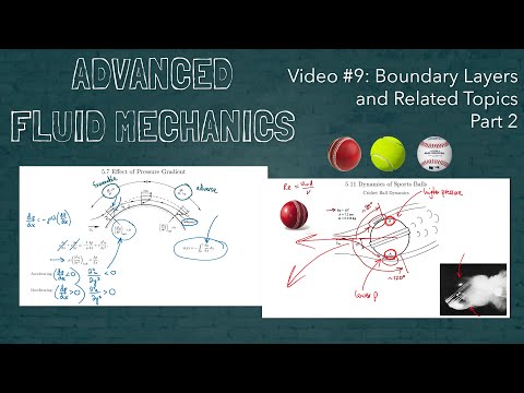 Advanced Fluid Mechanics - Video #9 - Boundary Layers and Related Topics 2