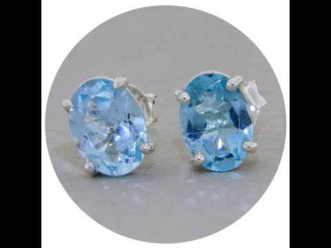 Cercei Argint 925 Topaz Natural - Claritate si Stil