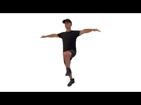 Single-Leg Stance Arms Out Right Leg