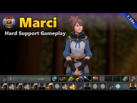Marci 5 Support - Immortal | Dota 2 7.30e