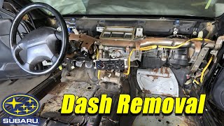 Removing the Dashboard in my Rusty 1998 Subaru Impreza 2.5RS