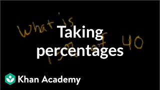 Taking percentages