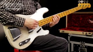Video thumbnail for Fender Custom Shop 1955 Limited Edition Relic Precision Electric Bass by Musician's Friend