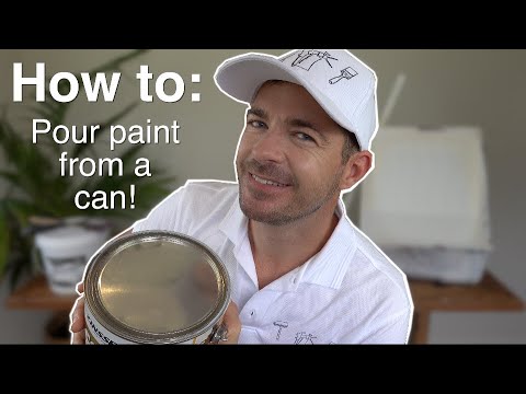 How to pour paint from paint can correctly into your paint pot and paint tray.