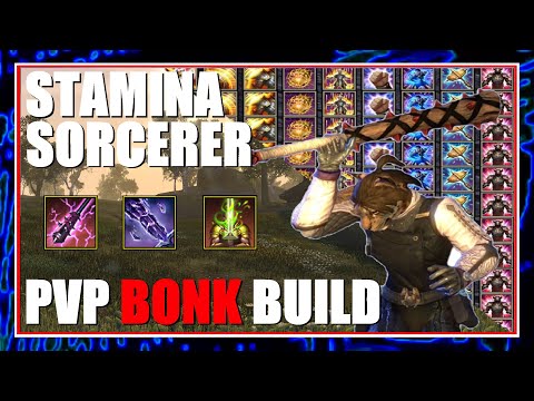 ESO PvP Stamina Sorcerer BONK Build | Elder Scrolls Online High Isle | One Bar Build