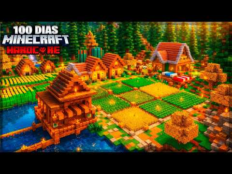SOBREVIVI 100 DIAS CONSTRUINDO UMA FAZENDA DEFINITIVA NO MINECRAFT HARDCORE - O FILME
