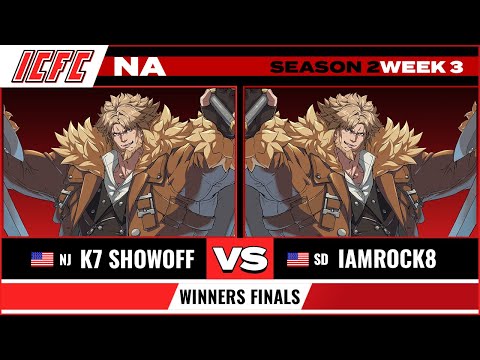 K7 Showoff (Leo) vs IamRock8 (Leo) Winners Finals - ICFC GGST NA Season 2 Week 3