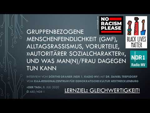 NDR 1 ★ Alltagsrassismus, Bias, Vorurteile ★ Interview Dörthe Graner mit Daniel Trepsdorf (RAA M-V)